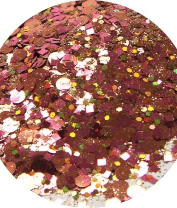 FRANELA GLITTER COCKTAIL ROSE GOLD, 4G