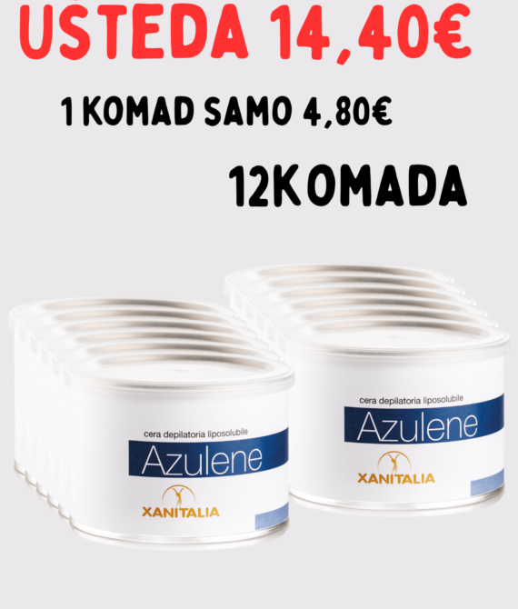 SET 12X XANITALIA VOSAK U KANTICI AZULENE 400ml
