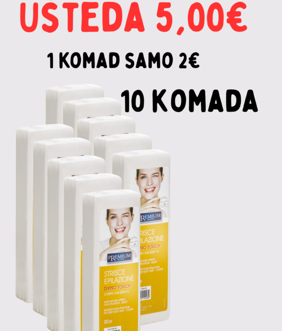 XANITALIA SET 10X TRAKA ZA DEPILACIJU REZANE 100 kom/pkt