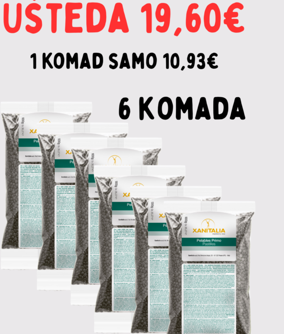 SET 6X VOSAK U GRANULAMA CRNI  1kg XANITALIA